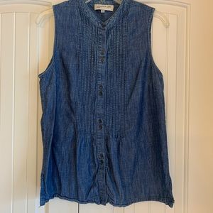 Jones New York denim blouse M